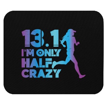 Discover Running Runner Half Marathon Half Mouse Pads