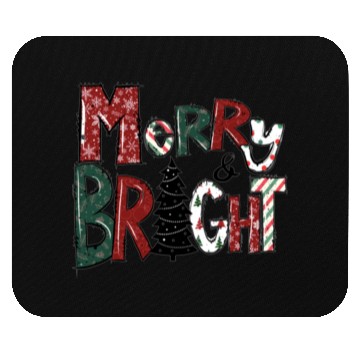 Discover Merry And Bright Mouse Pads | Merry Christmas 2022