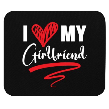 Discover I Love My Girlfriend Valentines Day Cupid Love Mouse Pads