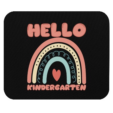 Discover Hello Kindergarten Bohemian Rainbow Student Mouse Pads