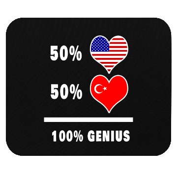 Discover USA and Turkey genius flag design Mouse Pads