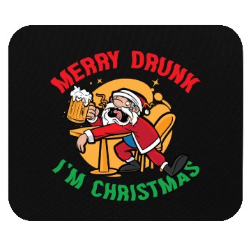Discover Christmas Beer Merry Drunk I'm Christmas Mouse Pads