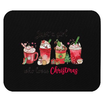 Discover Just A Girl Who Love Christmas | Christmas Coffee Mouse Pads
