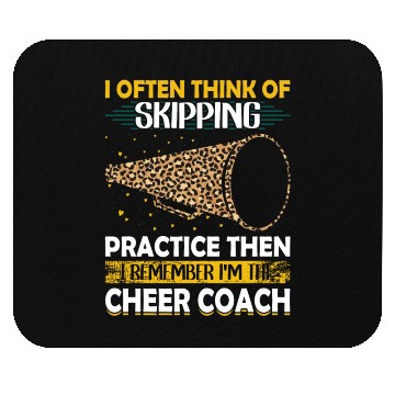 Discover Cheer Coach Lifestyle Ironic Witty Sarcastic Quote Mouse Pads