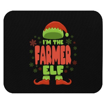 Discover Farmer Christmas Elf Mouse Pads