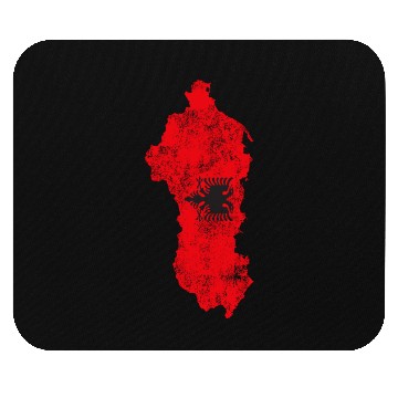 Discover Albania Flag Country Outline Shape Mouse Pads