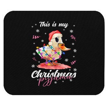 Discover Winter Christmas Pyjama Duck Mouse Pads