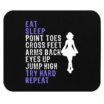 Discover Best Funny Eat Sleep Irish Dance Girls Mouse Pads
