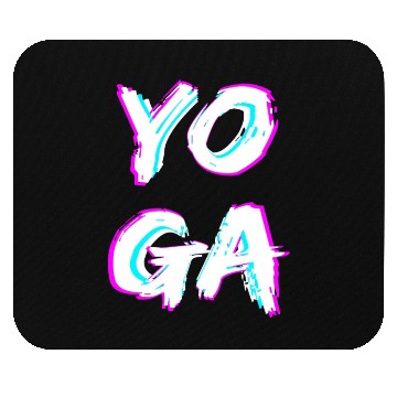 Discover Simple Wild Yoga Black Mouse Pads