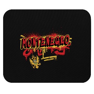 Discover Montenegro Graffiti Design Flags Mouse Pads