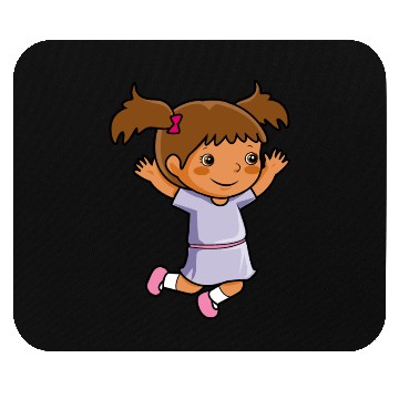 Discover Girl jumps school enrollment joy kindergarten Mouse Pads