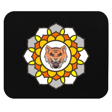 Discover mandala tiger halloween Mouse Pads graphic
