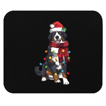 Discover Bernese Mountain Christmas Light Funny Dog Lover Mouse Pads