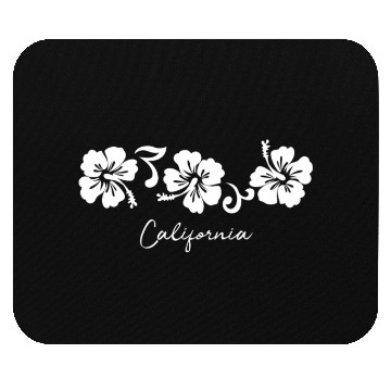 Discover California Hibiscus Flower Mouse Pads
