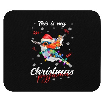 Discover Winter Christmas Pyjama Hummingbird Mouse Pads