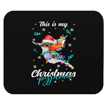 Discover Winter Christmas Pyjama Hummingbird Mouse Pads