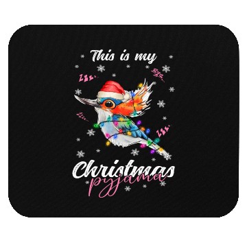 Discover Winter Christmas Pyjama Hummingbird Mouse Pads