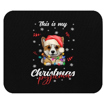 Discover Winter Christmas Pyjama Corgi Mouse Pads
