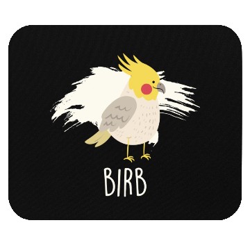 Discover Birb Yellow Cockatiel Bird Mouse Pads