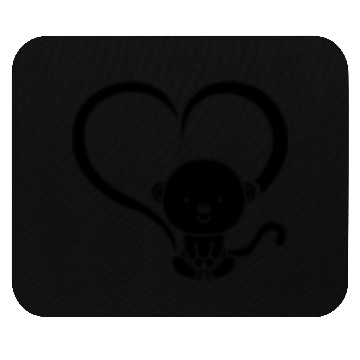 Discover Chimpanzee Monkey Baby Orangutan - Cute Monkey Hea Mouse Pads