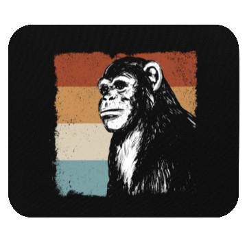 Discover Monkey Chimpanzee Orangutan Monkey - Retro Monkey Mouse Pads