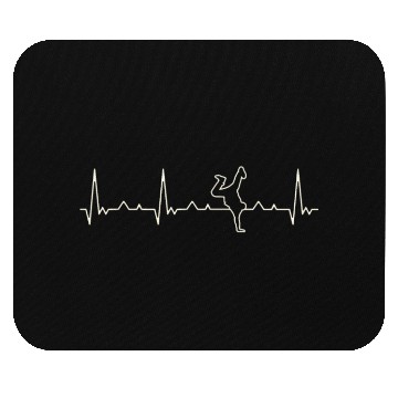 Discover Hiphop hand stand break dance. Heart. Love. EKG. Mouse Pads