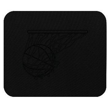 Discover basketball hoop with ball Mouse Pads