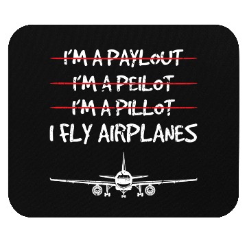 Discover Funny Commercial Airplane Pilots Mouse Pads