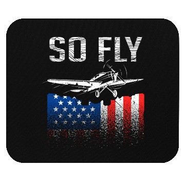 Discover Airplane Pilots USA Mouse Pads