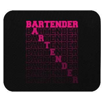 Discover Bartender Typography Graphic Mouse Pads