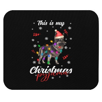 Discover Winter Christmas Pyjama German shepherd dog Mouse Pads