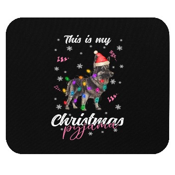 Discover Winter Christmas Pyjama German Shepherd Dog Mouse Pads