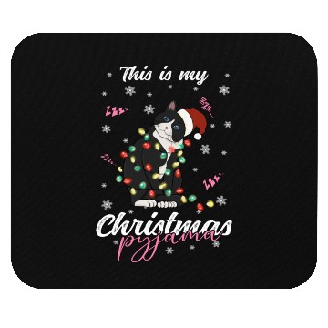 Discover Winter Christmas Pyjama Cat Mouse Pads