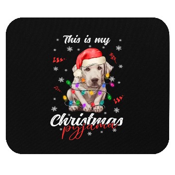 Discover Winter Christmas Pyjama Labrador Mouse Pads