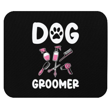 Discover Dog Groomer Canine Grooming Hygiene Mouse Pads