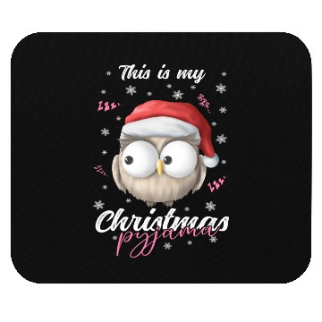 Discover Winter Christmas Pyjama Owl Mouse Pads