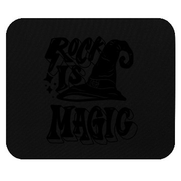 Discover Rock is magic Mouse Pads