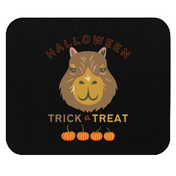 Discover Capybara with a pumpkin Mouse Pads