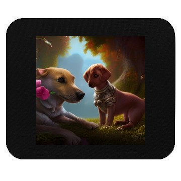 Discover Puppy Love Cute Puppies with A Little Steampunk Mouse Pads