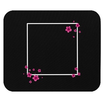 Discover Square Blossom Pink Mouse Pads