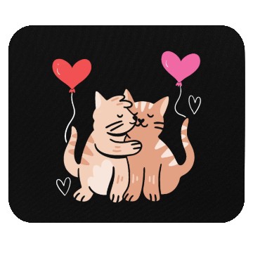 Discover Cat Lover Valentines Day Hearts Day Cupid Love Mouse Pads