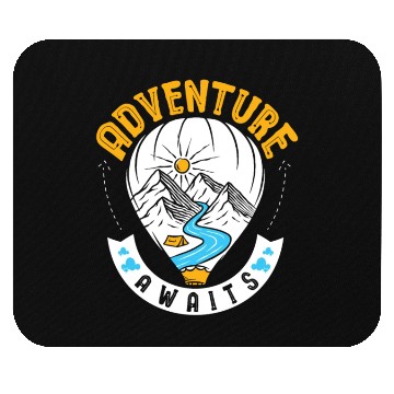 Discover Adventure Awaits Hot Air Balloon Thrill Seeker Mouse Pads