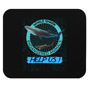 Discover Protect Marine Animal Whale Shark Mouse Pads