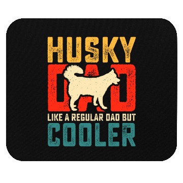 Discover Cute Siberian Husky Dad Father's Day Mouse Pads