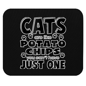 Discover Cats Are Like Potato Chips Cat Lover 2 Mouse Pads