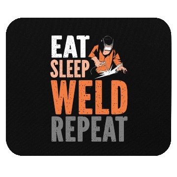 Discover Welder Welding Vintage Eat Sleep Mouse Pads