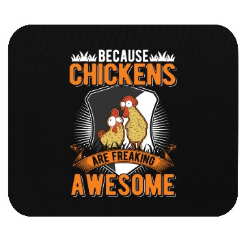 Discover Chickens Farmer Chicken Coop Mouse Pads
