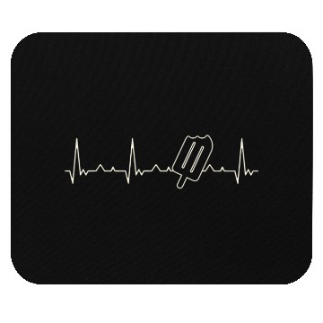 Discover Ice Cream. Heart. Love. EKG. Pulse. Beat. Mouse Pads