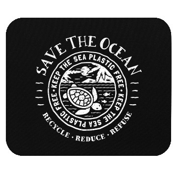 Discover Save The Ocean Keep The Sea Plastic Free Mouse Pads