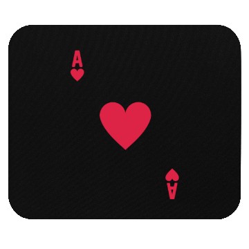 Discover Ace of Hearts, Poker Mouse Pads